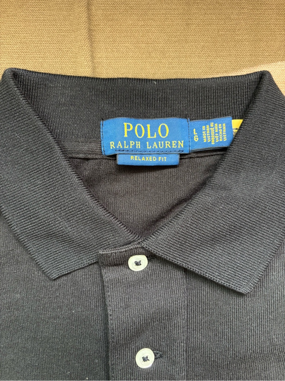 Ralph Lauren Polo Relaxed Fit Black Men's Shirt